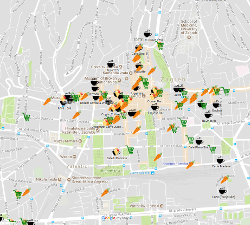 map - vegan Zagreb